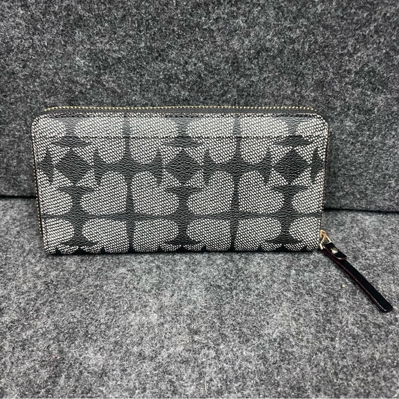 NWT Kate Spade Neda Black Pebbled Ace of Spades Zip Around Wallet - Picture 4 of 16